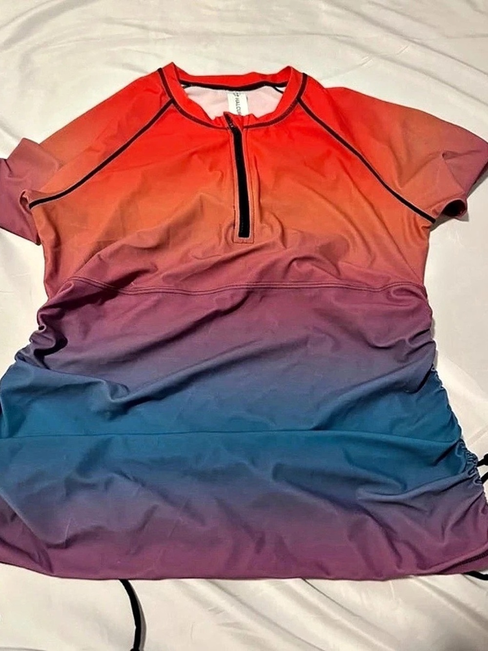 Halcurt Color Block Swim Cover-Up XL